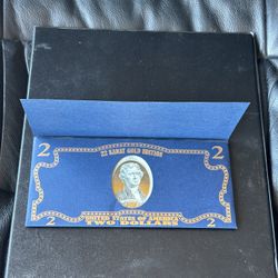 22 Karat Gold Edition $2 Bank Note Commemorative Issue