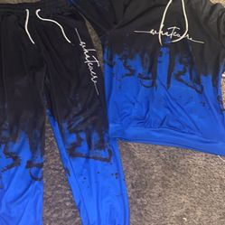 ombre hoodie And Sweatpants Set 