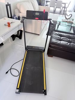 Folding Electric Treadmill with Display Console
