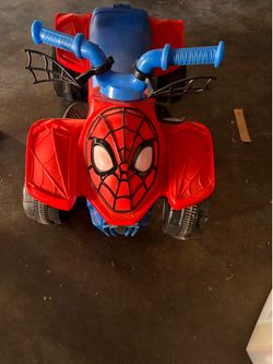 Spider man v6 battery power kids quad