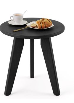 Outdoor Side Table, Small Round Side Table Weather-Resistant