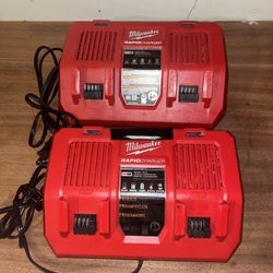 M18 18-Volt Lithium-Ion Dual Bay Rapid Battery Charger 