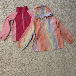 Two Lightweight Girls Size Small Jackets