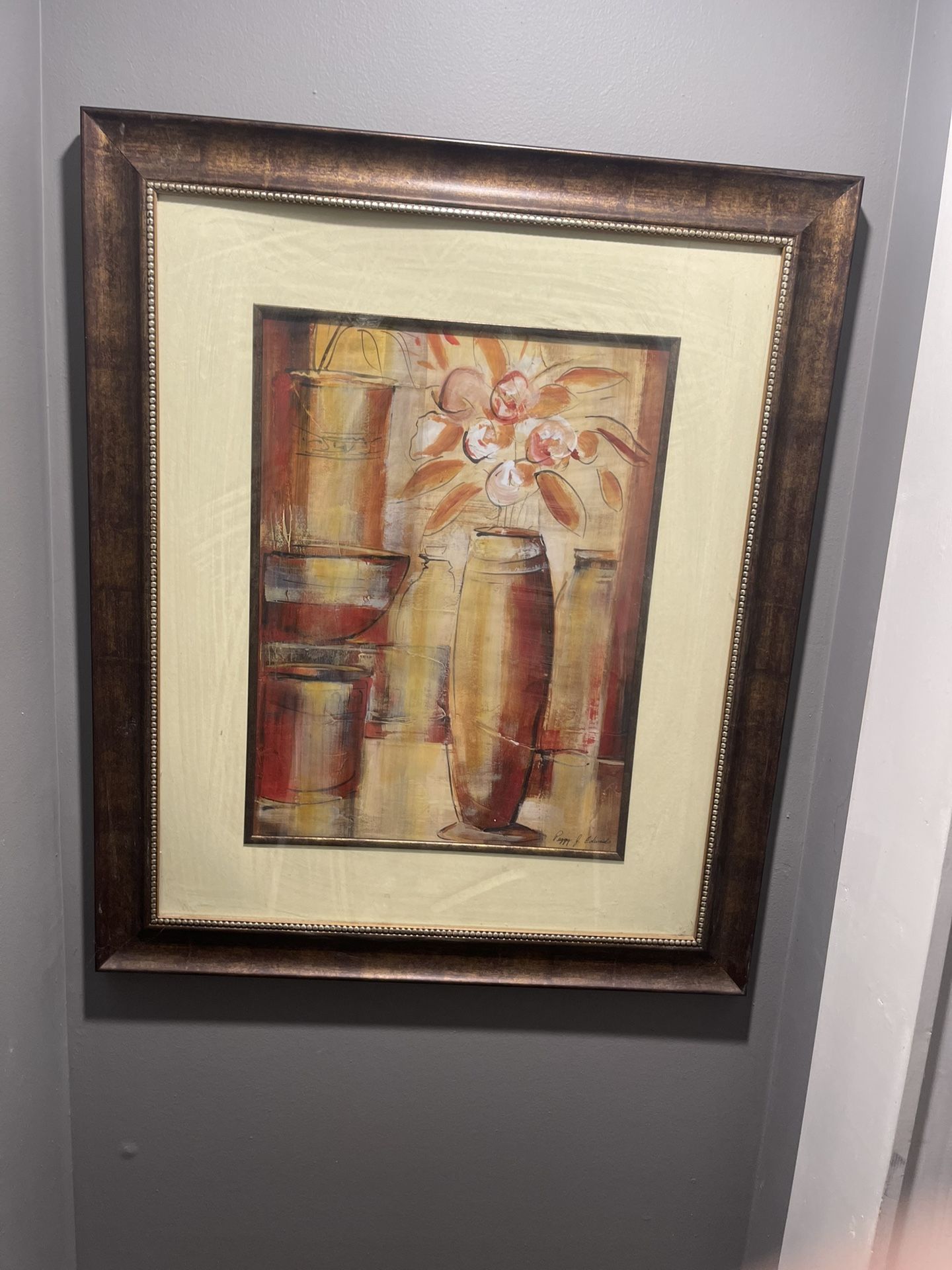 Large Framed Art Piece