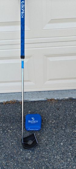 Golf. .BioMech Acculock Ace 39" Putter Right Steel with Head Cover # 208533