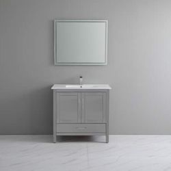 SALE  ~ Solid Wood Bathroom Vanity - 36 inches