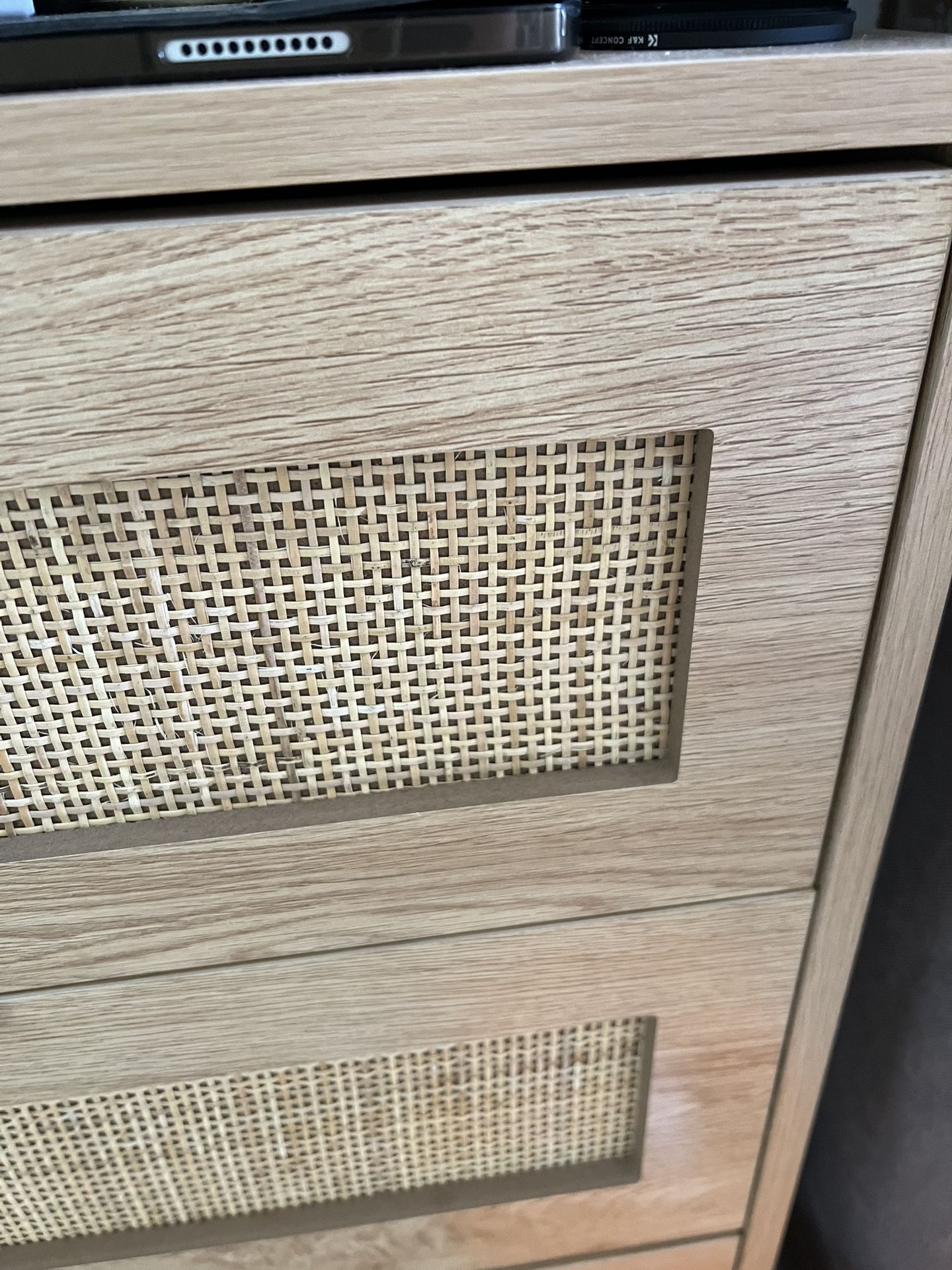 Rattan Style Dresser