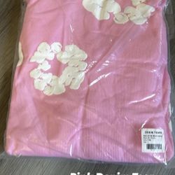 Pink Denim Tear Hoodie