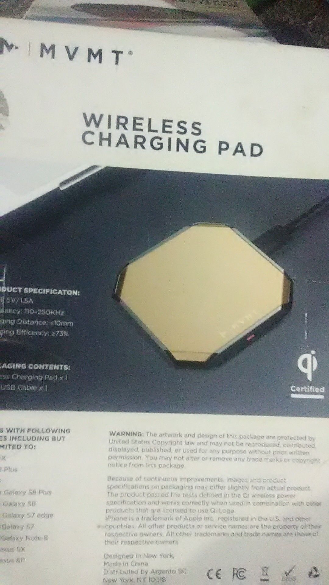 MVMT wireless charging pad for Sale in Portland OR OfferUp
