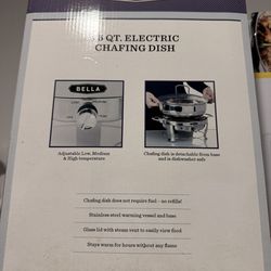 BELLA 5-Quart Electric Chafing Dish