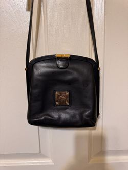 HCL Vintage 80’s/90’s Monogram Black Leather Crossbody Bag