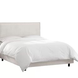 $450 King Bed - Great Condition - Doleman Upholstered Standard Bed by Willa Arlo™ Interiors
