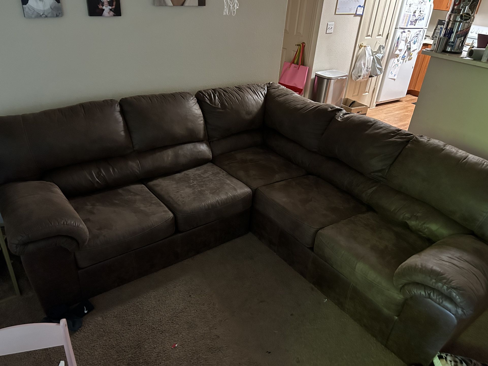 Sectional Couch Brown for Sale in Sacramento, CA OfferUp