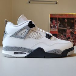 Air Jordan 4 White Cement OG Retro ✅️ Size 9.5 Men's 🆕️ DS Brand New, 100% Authentic Guaranteed 👌🏼Nike AJ4 IV 🔥🔥🔥 