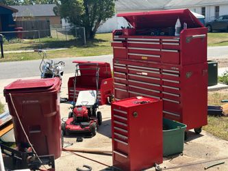 Tool boxes full of tools