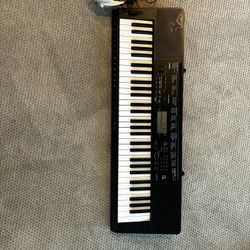 Electric Keyboard With Stand And Headphones