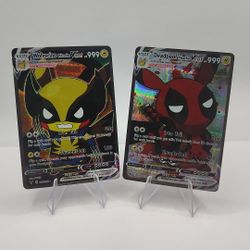 Pokemon Cosplay Poncho Cards Mint Condition Holo Cute Fanart Cards 