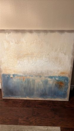 Canvas abstract ocean acrylic painting