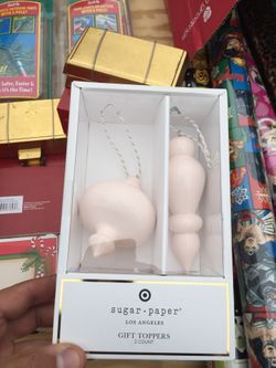 Christmas gift toppers- 2 pieces