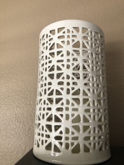 Modern white vase