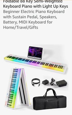 Besfan Aurora Piano Foldable 88-Key Electric Keyboard