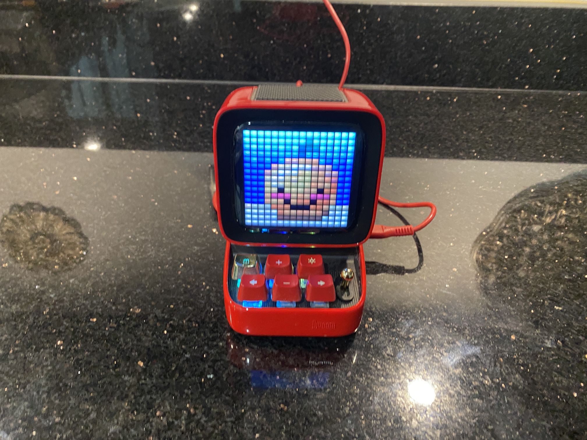 Divoom Ditoo Pixel Art Gaming Bluetooth Speaker with LED Display APP Control Red