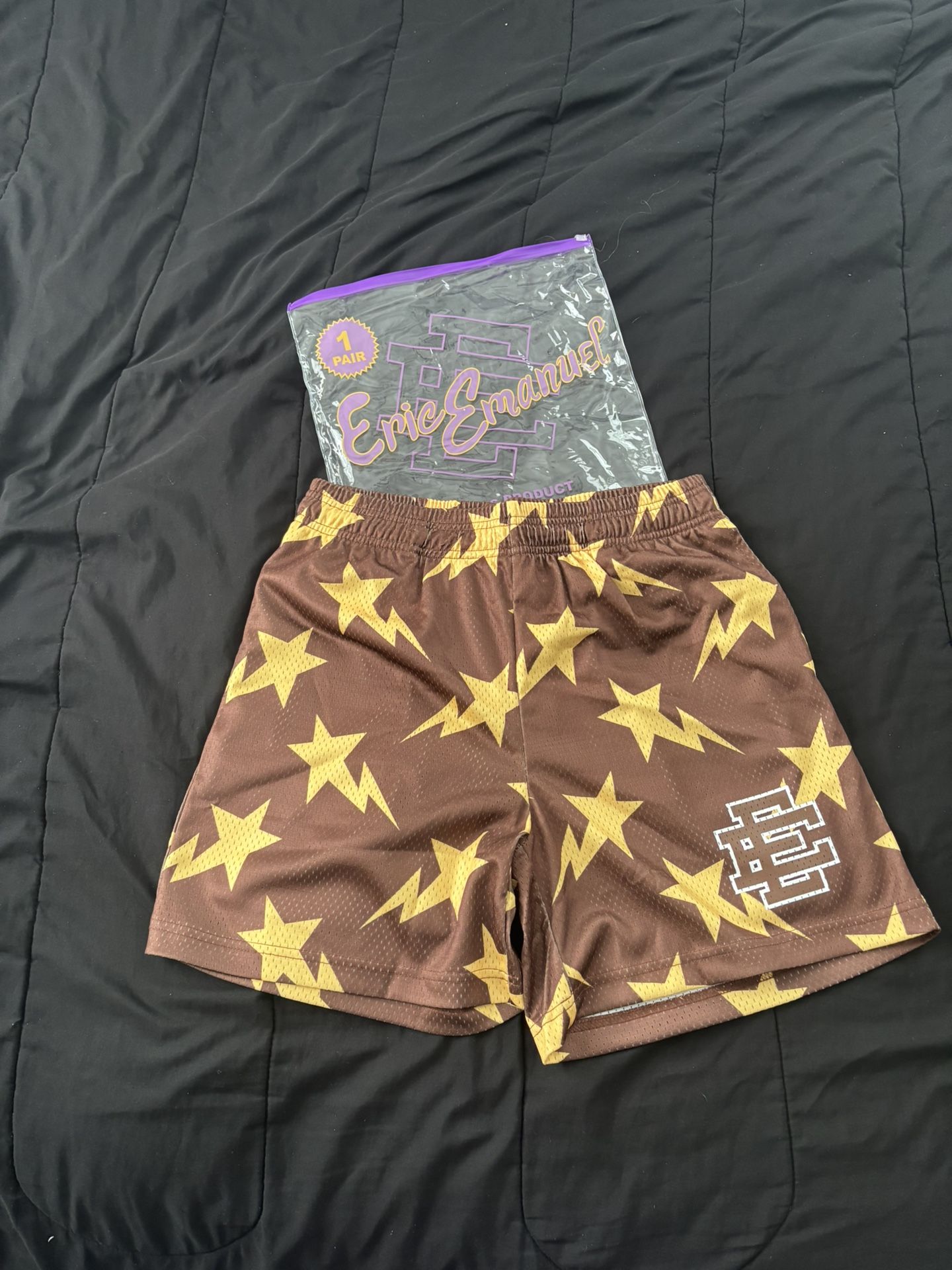 Eric Emanuel x BAPE Miami Basic Short 'Brown/Yellow'