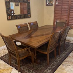 6-Seat Dining Table w/ Extensions (Macy’s) 