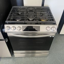 Samsung Stainless Steel Slide In Gas Range Five Burners With Airfry🙌