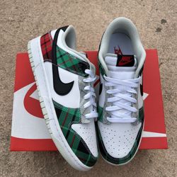 Plaid Nike Dunks Size 9.5