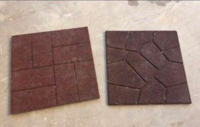 18 X 18 Inch Reversible Rubber Pavers