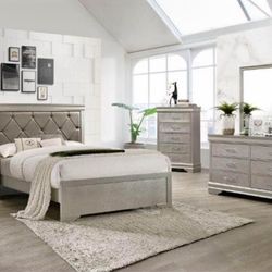 Great Deal!!🎉🎉Brand new !! 4-PIECE QUEEN bedroom set With Affordable Price!!