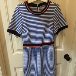 Draper James Persley Blue Stripe Dress 