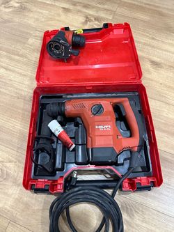 Hilti TE 6-CL 120V SDS corded rotary hammer drill and Hilti TE-C 90-degree chuck