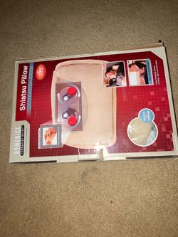 HoMedics Therapist Select Rotating Shiatsu Massage Pillow with Heat Tested