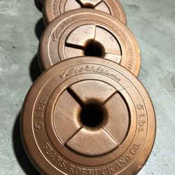 Plastic (4) Weights 5lb (Total 20lb) Work Out 💪  $16 for all