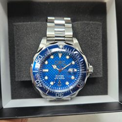 Invicta Ocean Voyage Men’s Watch-47mm Stainless Steel with Blue Bezel & Dial NEW