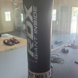 RDX 5ft Punching Bag Set with Wall Mount & Gloves