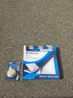 RV Vent Lid and pluming cap new in packages