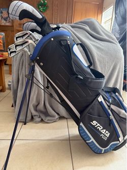 Callaway Strata Plus Golf Club Set RH 4H 5H Irons Putter Stand Bag