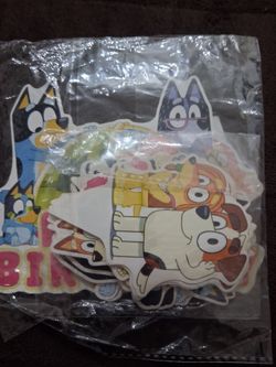 Bluey Birthday Die-Cut Sticker Pack