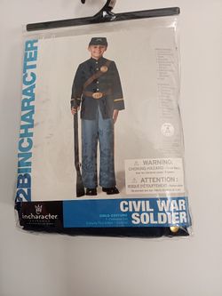 Brand New Civil War Soldier Child Halloween Costume Size 12 $40 Pick Up Only In Bakersfield In The 93308 Area No Holds 