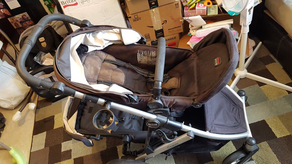 Britax Double Stroller and Infant Car Seat