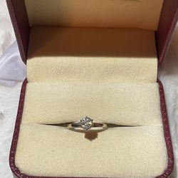Diamond Engagement Ring 1 Carat Cluster 14k, New Condition! 