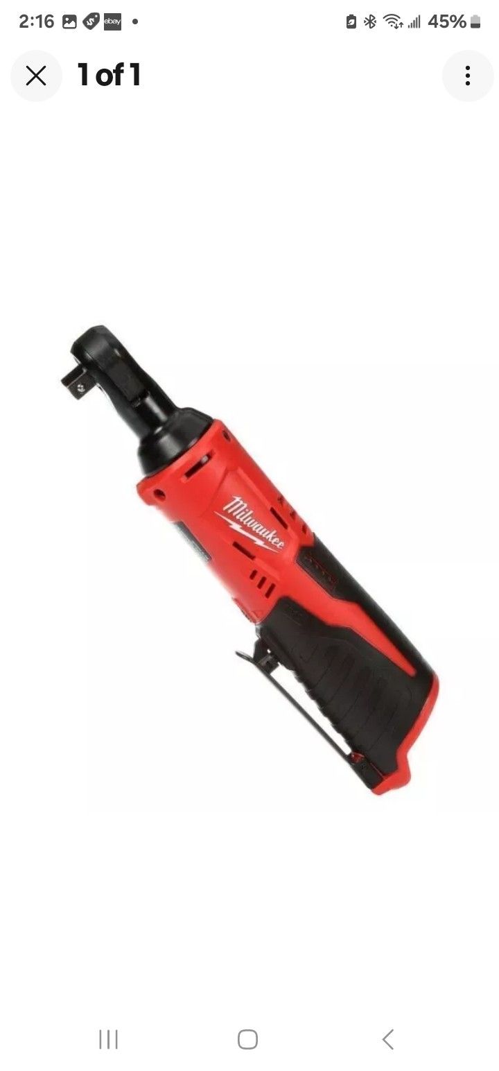 Milwaukee 2457-20 M12 12V 3/8" Inch Cordless Ratchet (Tool Only) | Open Box New
