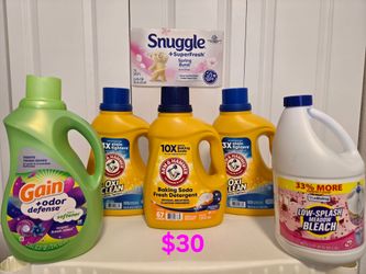 Arm n hammer/snuggle/gain bundle $30