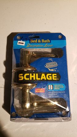 Schlage bed &bath decorative lever