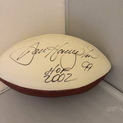 Dan Hampton Autographed Football No COA 