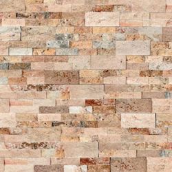 MSI Picasso Ledger Panel 6 in. x 24 in. Natural Travertine Wall Tile (10 cases/60 sq. ft./pallet)