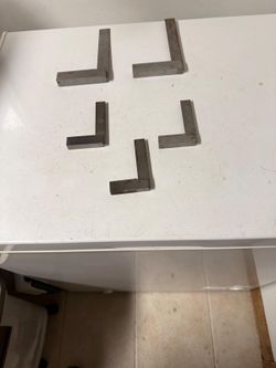 Vtg Engineer’s/Machinists Steel Square 2-4”s / 3-2 1/2” Heavy Solid Steel Lot of 5 OBO